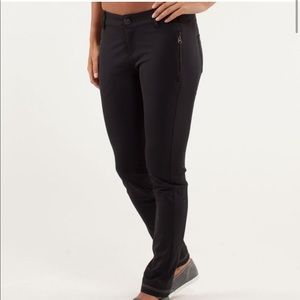 Lululemon Out & About Trouser Casual Pant Black